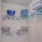 a closet with hangers
