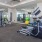 a gym with exercise equipment